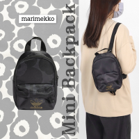 adidas 後背包 Marimekko Backpack 男女款 黑金 聯名款 罌粟花 經典 小包 愛迪達 H09154