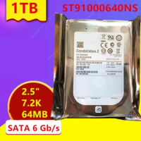New Original HDD For Seagate 1TB 2.5" SATA 6 Gb/s 64MB 7200RPM For Internal HDD For Enterprise Class HDD For ST91000640NS