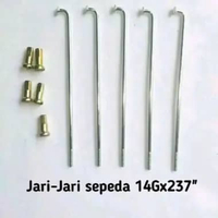 Jari Jari Sepeda 14GX237" - Ruji sepeda 14GX237" - Spoke Jari Jari Sepeda - Jari Jari Sepeda 24 - Ru