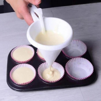 Kitchen Baking Tools Cream Cake Dispenser Portion Cup Funnel Oil Funnel Cream Funnel Batter Funnel Kitchen Baking Cooking Tool