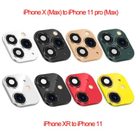 Phone Upgrade Fake Camera Lens Sticker Cover Screen Protector for iPhone XR X Change to iPhone 11 Pro Max Cover Case