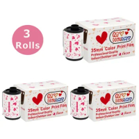 1/3 Rolls (12 Exposure/Roll) 35mm Color Print Film Sweetheart Film 135 Format Negative Film Suitable For 35mm Camera ISO 400