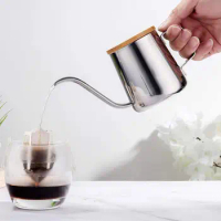Coffee Pot Stainless Steel Long Narrow Spout Goose Neck Kettle Hand Drip Kettle Pour Over Coffee Tea Pot Kitchen Accessory 350ml