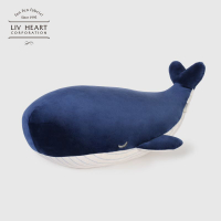 【品牌好評3.2萬+條】日本LIVHEART鯨魚公仔抱枕藍鯨毛絨玩具玩偶睡覺布娃娃生日禮物