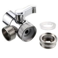 Faucet Valve Diverter Adapter Kitchen Sink Splitter Water Tap Connector M22x M24 for Bathroom Accessories