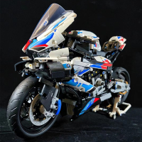 เข้ากันได้กับเลโก้ BMW รถจักรยานยนต์ M1000RR ประกอบบล็อกของเล่นเด็กรุ่น Ducati ของขวัญวันเกิด
