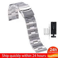 316L Stainless Steel Strap for Seiko 5 SKX007/009 SKX013 Strap for Big Wrist Bracelet 18mm 20mm Oyster Straight End Diving Belt