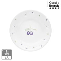 【CorelleBrands 康寧餐具】紫梅6吋深盤(413)