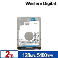 WD 藍標 2TB 2.5吋(7mm) SATA硬碟 WD20SPZX