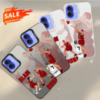Compatible for iPhone 17 Air Pro Max IMD Slam Dunk Anime Hard-Wearing Matte Finish Shockproof Mobile