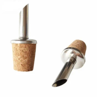 Bottle Wooden Cork Stopper Dry Red Wine Pourers Oil Beer Champagn Flask Bottle Spout Plug Household Cellar Bar Tools