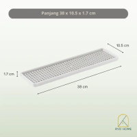 SALE! [ RYO ] SHOKKI Rak Pengering Piring Minimalis 2 Lapis / Tirisan - Panjang Plastik