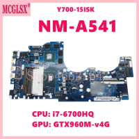 BY511 NM-A541 With i7-6700HQ CPU GTX960M-V4G GPU Notebook Mainboard For Lenovo IdeaPad Y700-15ISK Laptop Motherboard
