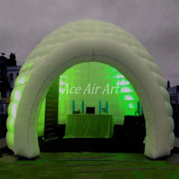 Hot sale giant event used LED lights inflatable dome tent building,inflatable igloo dome for sale