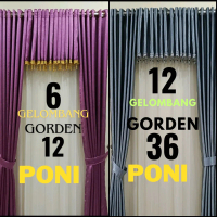 GORDEN BLACKOUT IMPORT PULL SET PONI .GORDEN PINTU JENDELA GORDENG TIRAI KORDEN GORDENG