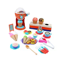 38Pcs Ice Cream Toy Set Ice Cream Maker Machine Toy for Kids Child Boys