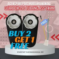 SMMA || GEARBOX 390 380 LUBANG ASS 14MM GEAR BOX DINAMO QL-1 MAINAN AKI ANAK PMB CMB UNIKID PLIKO JE