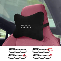 For Fiat 500 500C 2012 500X 500L Abarth 695 Car Seat Head Neck Rest Pillows Cushion Support Pack Headrest Car Accessories