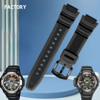 Suitable for Casio SGW-300/400/500 MCW-200H Male Resin Silicone Watch Strap Accessories