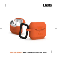 【UAG】AirPods 3 耐衝擊防塵矽膠保護殼-橘(UAG)