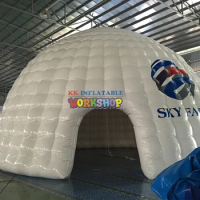 Airtight Giant Inflatable Building Air Structure Wedding Party Event White Inflatable Igloo Air Dome Tent