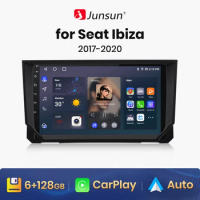 Junsun V1 AI Voice Wireless CarPlay Android Auto Radio For Seat Ibiza 2017 - 2020 4G Car Multimedia GPS 2din autoradio