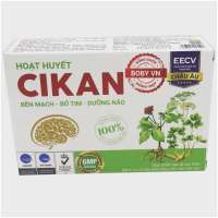 【Mới 2026】 [Hàng mới] Hoạt huyết Cikan Bền mạch - Bổ tim - Dưỡng não (Hộp 4 vỉ x 10 viên) - Boby