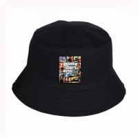 Funny cap Gta 5 Unisex Bucket Hat Fisherman Caps Unisex Spring Sun Visor Hats