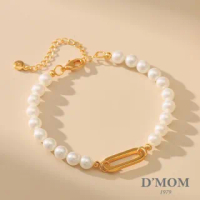【DMOM】貝珠優雅迴紋針手鏈