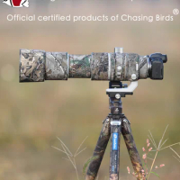CHASING BIRDS camouflage lens coat for CANON RF 200 800 mm F 6.3-9 IS USM elastic waterproof and rainproof lens protective cover