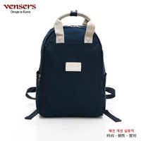 【vensers】都會風後背包 上班通勤包 日常外 雙肩背包 筆電後背包 休閒 可放平板 (RB0980401寶藍)