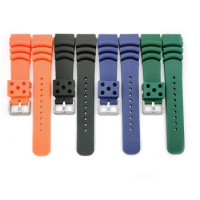 Watchband For Seiko Divers Silicone Smart Watch Band Strap Bracelet Accessories 20mm 22mm