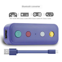 For Switch Wireless Bluetooth-compatible Adapter Converter with USB Cable Fit for Game Cube/Classic Edition for Wii Classic
