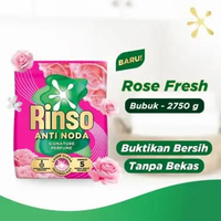 RINSO DETERGEN PWD ROSE FRESH 2750GR