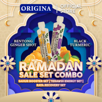 ORIGINA COMBO SET RAMADHAN RAYA! Origina Ginger Shot | Minuman Botanical | 30g 1 box + Origina Black