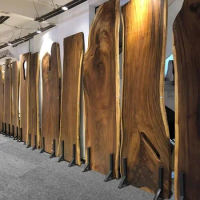 2024 Hot Sale Industrial Modern Kitchen Natural Shape Table Top Live Edge Walnut Large Rustic Wood Slab
