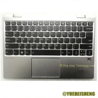 YUEBEISEHNG New for Lenovo ideapad YOGA 720-12IKB YOGA 720-12 palmrest US keyboard upper cover upper case Touchpad,Silver