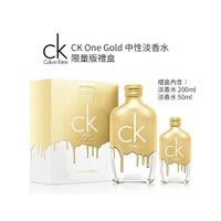 Calvin Klein CK ONE GOLD 黃金限量版中性淡香水禮盒 （200ml+50ml）｜期間限定◆秋冬迷人香氛
