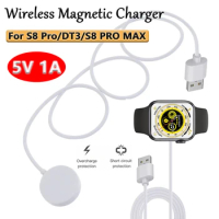 Wireless Magnetic Charger For S8 Pro/DT3/S8 PRO MAX 5V USB Smartwatch Charger Adapter Charging Stand Smartwatch Charger DockCord