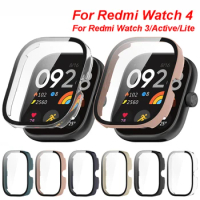 Tempered Glass Case For Redmi Watch 4 3 Smart watch PC Case+Glass Film Bumper Protective Cover For Redmi Watch 3 Active/3Lite