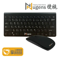 【Nugens 捷視科技】 SLIM 輕薄無線鍵盤滑鼠組 (MK-612C)