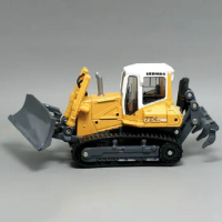 Diecast 1/50 Scale LIEBHERR 724 Forklift Bulldozer Simulation Alloy Car Model Ornament Collection Gift Boys Toy