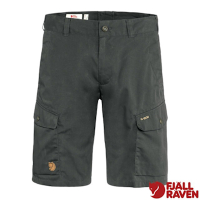 【Fjallraven 北極狐】男 Ruaha Shorts 彈性耐磨登山健行短褲.多口袋工作褲.休閒褲_81188-030 深灰