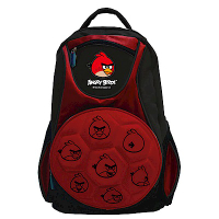 憤怒鳥Angry Birds足球硬殼造型書背包(紅)