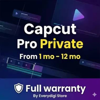 Capcut PRO Private Full Garansi untuk Android iOS Macbook Windows Hingga 1 Tahun 6 bulan