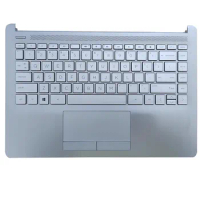 New Original Palmrest Upper Cover With US Standard Keyboard For HP 14S-CF 14S-CR TPN-I130 I135 With Touchpad