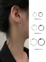 耳圈女氣質韓國銀耳圈小耳扣女純銀耳環2020年新款潮耳骨環耳骨釘