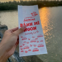 500 túi bánh mì ngon màu đỏ, túi kraft, túi giấy thấm dầu