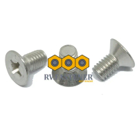 100 PCS | BAUT FLAT JF M3 DRAT 3MM PITCH 0.6 GALVANIS BAUT OBENG JF-M3