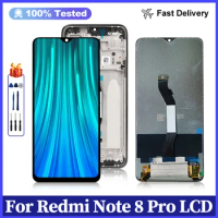 6.53" For Xiaomi Redmi Note 8 Pro Display Touch Screen Digitizer Replacement Parts For Redmi Note 8 Pro LCD 10 Touch